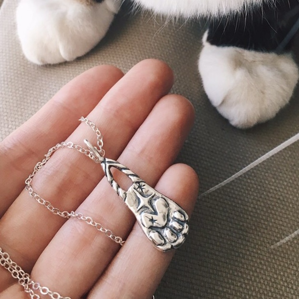 Paw of Magic Necklace - Sterling Option